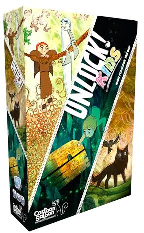 Space Cow Unlock! Kids: Irish Folklore Kartenspiel - Escape Room Spiel für Kinder und Erwachsene, kooperatives Mystery-Spiel für Familienspielabend, ab 6 Jahren, 1-4 Spieler, 20-60 Minuten Spielzeit,