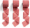 Geschenkband Chiffonband Terracotta, 38mm x 19,2 m Dekoband, MORSUNBELA Schleifenband, Dekoration Stoffband für Hochzeit Party Valentinstag Geburtstag Geschenke - 3 Rollen