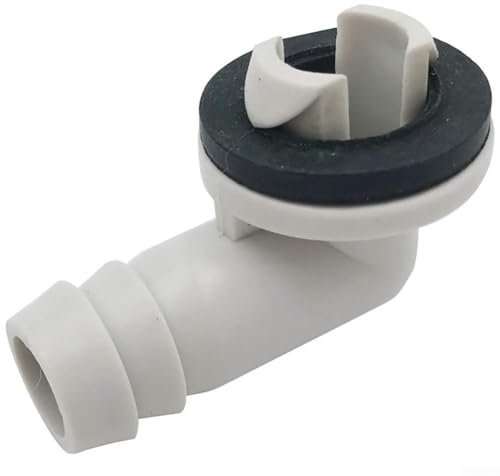 Oniissy Conector de manguera de drenaje de aire acondicionado de plástico y accesorios de goma para kit de anillo para unidades mini divididas y unidades de aire acondicionado de ventana y manguera de