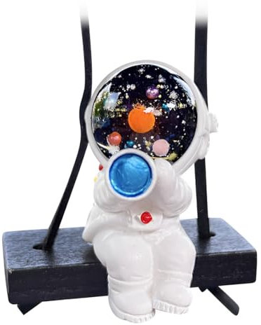 CPJJ Astronauten auto spiegel deko, rückspiegel anhänger, für Fenster, Auto, Türrahmen, Balkon