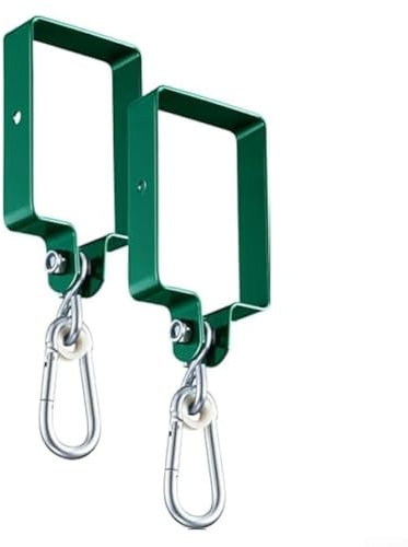 Accessori per altalena in metallo, supporto per altalena, include gancio misura 10, 14 x 9,6 cm, kit di ganci per la maggior parte delle altalene (2 pezzi)