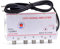 Knoruley Amplificateur de Signal TV Booster Amplificateur de Signal Intérieur Équipements TV Domestiques 45 MHz à 860 MHz 1 Entrée 4 Sorties Prise EU