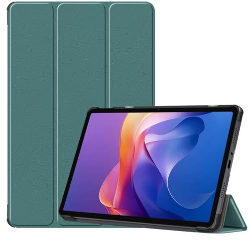 YRH Étui de protection pour Redmi Pad 2 11 2025, ultra fin, en cuir, avec support, pour tablette Xiaomi Redmi Pad 2 4G, vert foncé