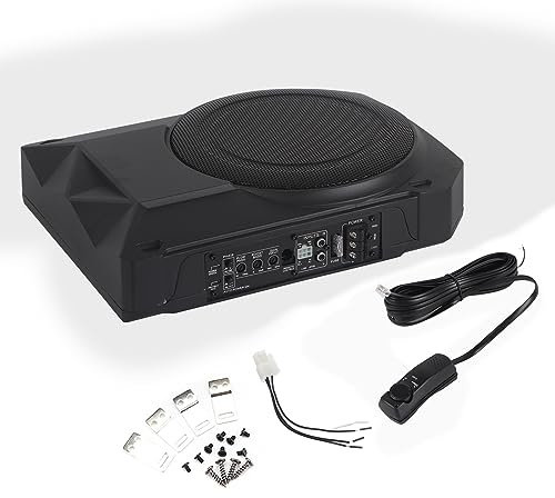 Auto 600 W Active Under Seat Subwoofer Woofer Speaker Universal Audio Audio Audio Alement ad alta a bassa distorsione Ultra sottile in alluminio nero in alluminio universale