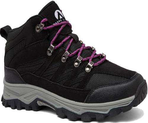 HODTOB Hiking Boots Mens Womens Lace-up Non-Slip Outdoor Men Women Mountain Trekking Shoes for All Season Walking Travelling Backpacking Camping Shoes Sneaker