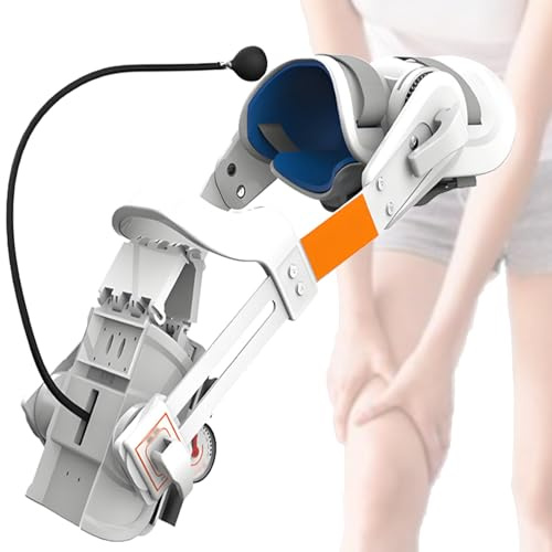 Quixnova CPM-Knie-Trainingsgerät, Knie-Rehabilitationstrainer, manuell Verstellbarer Beinstrecker (-10° bis 140°) zur postoperativen Rehabilitation und Linderung von Steifheit