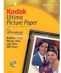Kodak 8892796 Ultima Picture Paper, Glossy (8.5x11, 40 Sheets) by Kodak