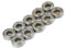 Akozon Kugellager, Precision Bearings10 Pcs Hitzebeständige Multi-Use Lager Double Rubber Sealed Steel Miniatur 698ZZ (8x19x6mm) Vorgeschmierte Stahl Miniatur-Rillenkugellager