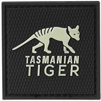 TT Tasmanian Tiger 3D Logo Patch (Schwarz/GITD)