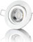 lambado® Premium LED Spot 230V Weiß - Hell & Sparsam inkl. 5W GU10 Strahler warmweiß - Moderne Beleuchtung durch zeitlose Einbaustrahler/Deckenstrahler