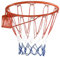 COSTWAY Ø 45 cm Basketballring mit Netz, Basketball Korb aus Stahlrahmen und wetterfestes Nylonnetz, Basketballkorb für drinnen und draußen