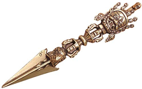 BESPORTBLE Tibetischen Vajra Dorge Handgemachte Phurba Stößel Vintage Fünf Stränge von Stößel Dämon Stößel Buddhismus Religiöse Liefert