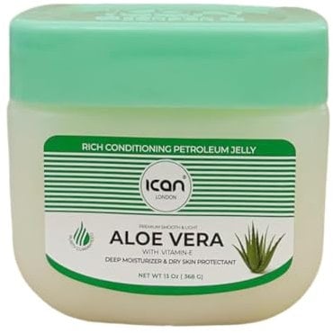 ICAN LONDON ALOE VERA & VITAMIN E 100% PURE PETROLEUM JELLY 368G