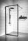Paroi de Douche Georgia - 90 x 200 cm - Noir - 8 mm - Verre de sécurité