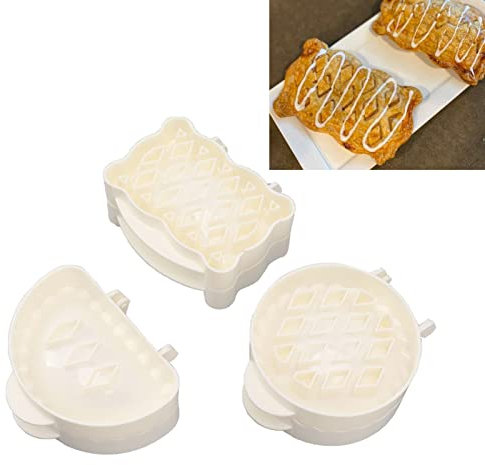 HERCHR Stampi per Crostatine a 3 Forme, mini stampi per torte a mano