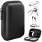 Hard Drive Case, Festplattengehäuse für 2,5-Zoll-Festplatten und SSDs - Robustes und stoßfestes Gehäuse für sicheren Transport, Hartschalen-Reisetasche - Schwarz