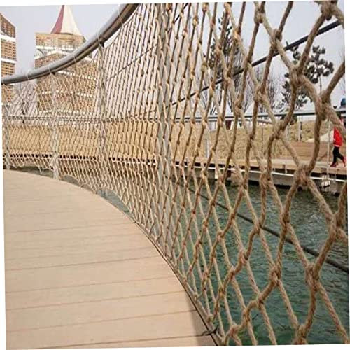 Obelunrp Trellis Rope Netting, Biodegradable Jute Garden Netting, Plant Support Netting, Garden Trellis Twine Pea Netting for Pea Bean Climbing Vegetable(1x5m)