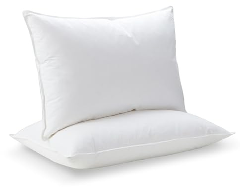 Deodar Kopfkissen 48x74cm, [2er Set] Federkissen Daunenkissen mit 1000g Füllung, 85% Gänsefeder 15% Gänsedaunen, Baumwollbezug Hypoallergen, Maschinenwaschbar, Öko-Tex und RDS Zertifiziert