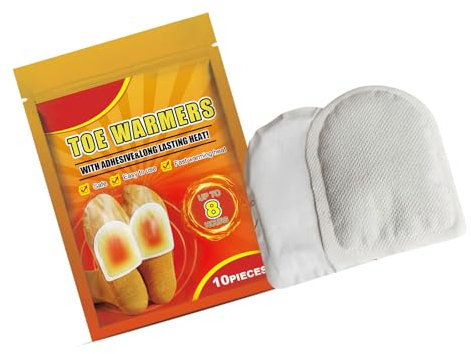 YHAILI Selbstklebende Zehenwärmer, 8 Stunden Wärme, dünnes Fußwärmer-Pad für Aktivitäten bei kaltem Wetter