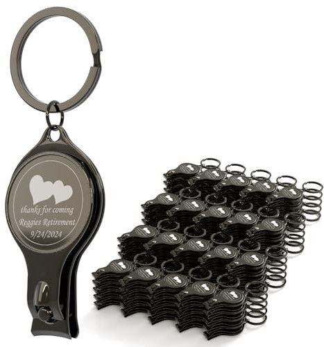 CWYW 100 abrebotellas multifunción 4 en 1 personalizado, corta de clavos negros, cervecería de recuerdos de boda, personalizada, regalos multiherramienta para hombres