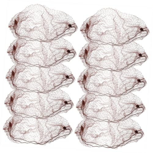 AUTSUPPL 60stücke Unsichtbares Haarnetz Für Damen Atmungsaktive Haarnetze Für Duttfrisuren Für Tänzerinnen Und Gastronomie Kaffeegröße