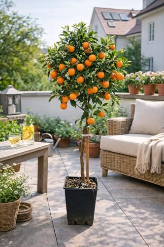 Hernandina Clementinenbaum 120-150 cm – Mediterraner Citrusbaum | Winterharte, Süße Früchte | Perfekt für Garten, Balkon & Terrasse