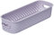 SmartStore Storage Basket with Handles in Lavender 1.3L (29.5x10x6.5cm) | Small Storage Bin from Recycled Plastic | Essence Slim Plastic Storage Box | Storage with 10-year Warranty