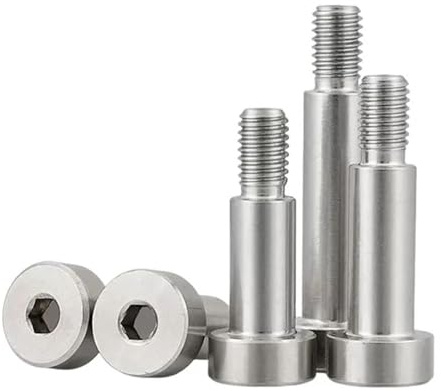 M2 M2,5 M3 M4 M5 M6 M8 M10 304 Edelstahl Innensechskant Lagerschraube Stuff Schraube Inbusschraube 10 mm D5x M4 (5 Stück)