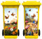 Nezyo 2 Sheets Wheelie Bin Stickers, Butterfly Dustbin Sticker Decorative Self Adhesive Waterproof Large Bin Decal for Dustbin Fridge Wall Indoor Outdoor Home Decor, 14.37 x 30.71 Inch