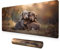 Tapis de Souris XXL 1400x600x3mm Grand Tapis Souris Deux Chiens Mouse Pad Gamer, Mouse Pad à Bords Cousus, Base en Caoutchouc antidérapante, pour Gamer, Personnel de Bureau Décorer Les Cadeaux A-17