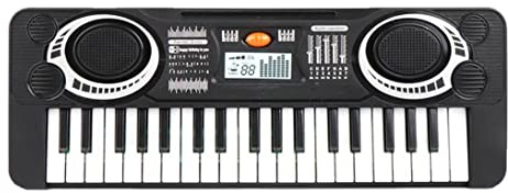 Pianoforte con tastiera elettronica per bambini, strumento musicale con tastiera digitale a 37 tasti giocattolo per ragazzi e ragazze (senza batteria)