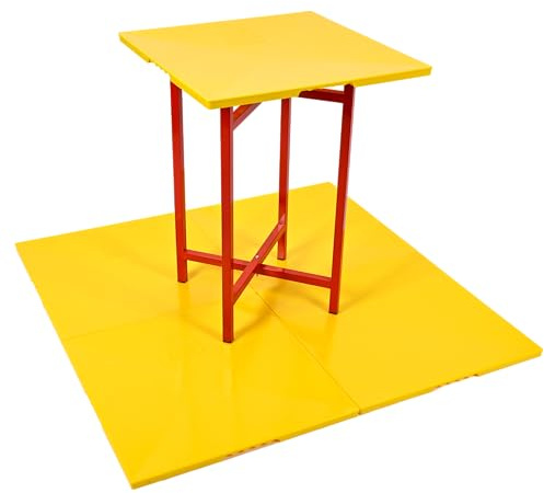 Red Gorilla Versatile Spot Board and Stand Bundle Interlocking Multi Purpose Trade Work Surface for Mortar or Plaster Including Folding Stand 6 Boards and 7 Connector Clips