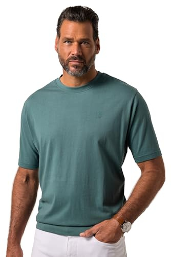JP 1880 Herren große Größen Übergrößen Menswear L-8XL T-Shirt, Bauchfit, Basic, Halbarm eukalyptus XXL 712616190-XXL
