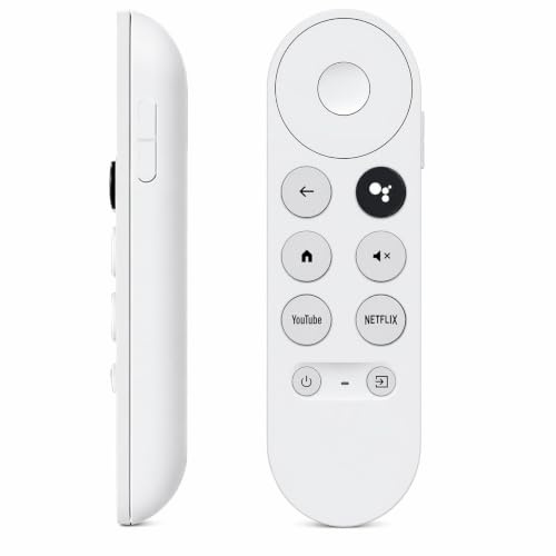 Télécommande Remplacement Chromecast Google TV G9N9N Bluetooth Vocal 4K | Commande Vocale Google Assistant, Touches Youtube Netflix, Compatible GA01920-US GA01919-US GA02463-US GA01409-US, HD 4K
