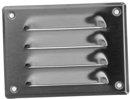 140x105mm Lüftungsgitter - Edelstahl Abluftgitter mit Insektenschutz Abluft Zuluft Metall Gitter