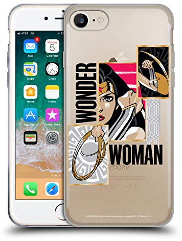 Head Case Designs Offizielle Wonder Woman DC Comics Waffen Grafik Kunstarten Soft Gel Handyhülle Hülle kompatibel mit Apple iPhone 7/8 / SE 2020 & 2022