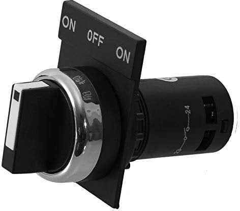 Einbau Drehschalter 22mm in 2 Ausführungen auswählbar On/Off und On/Off/On auch die passende Leergehäuse wählbar (ON/OFF/ON)