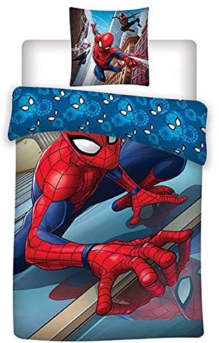 Spiderman City Bettwäsche, 80 x 80 cm + 135 x 200 cm 100% Baumwolle