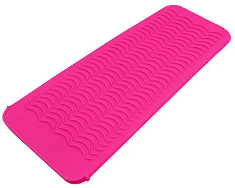 Funda de silicona resistente al calor para plancha plana, varita rizadora, ondas calientes, aparatos de herramientas de salón,alfombrilla de calor portátil, cubierta de almohadilla de plancha rizadora