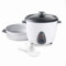 LACOR - 69233 - Cuociriso Elettrico con Secchio Interno Rimovibile da 1,8 L, Antiaderente 100% Eco e Privo di PFOA, Coperchio in Vetro, Spie Luminose, Misure 32x28,5x25,5 cm, Bianco
