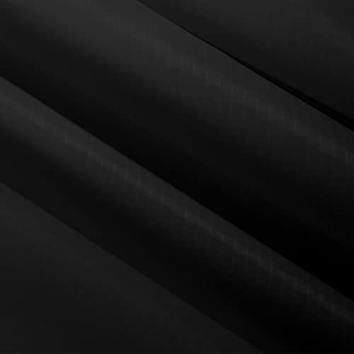 9KM DWLIFE Ripstop-Nylongewebe, Meterware, 2 m x 1,52 m, wasserdicht, 40D-Nylon, PU-Beschichtung, reißfest, für Outdoor-Abdeckung, Drachenmaterial (schwarz)