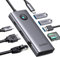USB C Docking Station, ORICO 8 in 1 USB 3.0 Hub con HDMI 4K+PD100W+3*USB3.0+Ethernet+SD/TF, USB C Hub Multiport Adattatore per MacBook/Dell/HP/Surface/Lenovo, Grigio