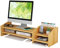 Catekro Monitorständer, Monitorerhöhung für PC, Laptop und Drucker, Bildschirmerhöhung, Monitorunterbau für Komfort, Ergonomisches Design, Stabil und Platzsparend, Ideal für Büro und Zuhause (Braun)