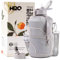 H2O Capsule 2.2L Half Gallon Wasserflasche mit Aufbewahrungshülse und abnehmbarem Strohhalm,BPA-frei, großer wiederverwendbarer Getränkebehälter mit Griff,Big Sports Jug, 2.2 Liter (8 oz), Ashville