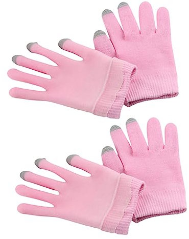 minkissy 2 Pairs Moisturizing Gloves Cracked Hands Repair Dry Hands Hand Care Gloves Hands Spa Moisturizing Cover Hand Spa Womens Glives Conductive Yarn Miss Cosmetic Beauty Products