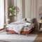 Cache-sommier 160x200 Rouge Terracotta – 100% Coton Jersey Extensible – Doux, Résistant, Facile à Installer – Oeko-TEX – pour sommier de 15 à 30 cm