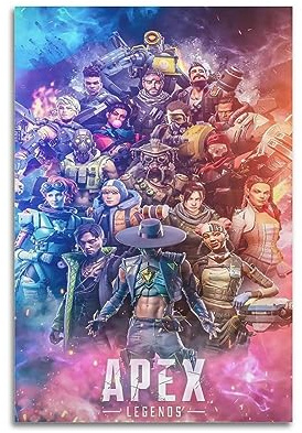 WITIN Gaming Poster Apex Legends Große Familie Dekorative Leinwand Familie Schlafzimmer Bild Gemälde 30 x 45 cm
