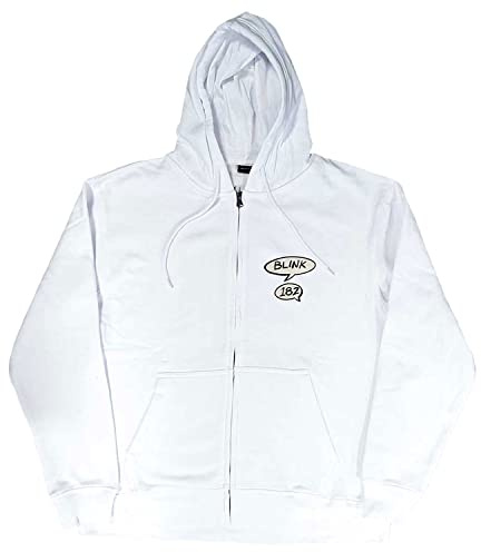 Blink-182 Kapuzenpullover Roger Rabbit Band Logo Nue offiziell Unisex Weiß