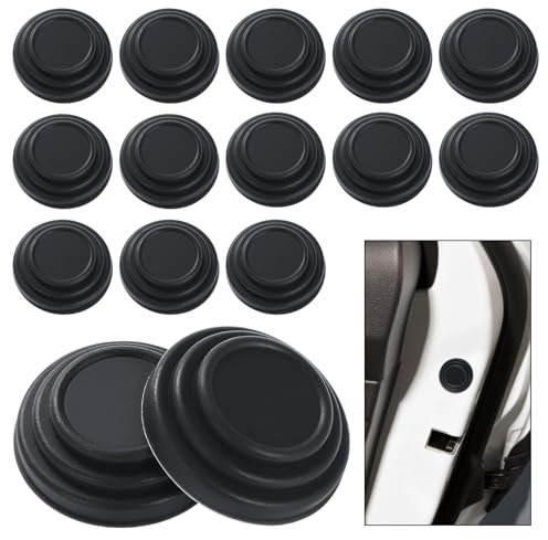 Knpwer 40 Stück Auto Stoßdämpfer Dichtungen, Autotür Stoßdämpfer,Autotür Stoßdämpfendes, Autoteile und Zubehör für Tür Kollisionen (Black)