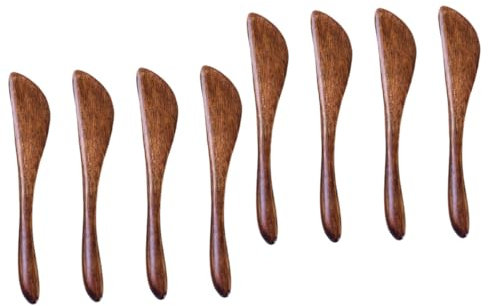 Alipis 8stücke Holz-messer Zum Streichen Von Butter Marmelade Und Käse Hochwertige Nussbaum-spateln Für Küche Für Frühstück Und Snacks
